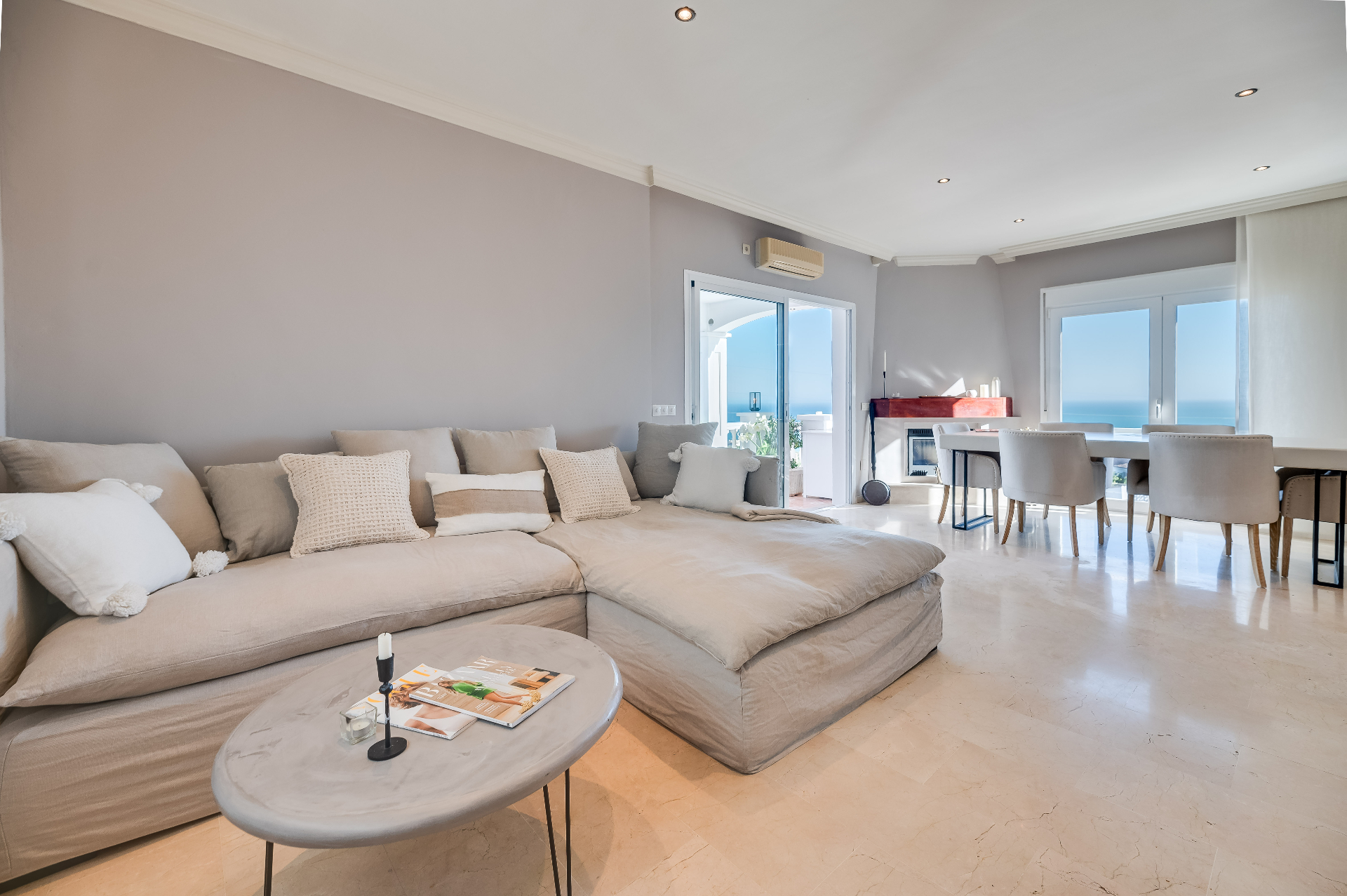 Bright Mediterranean living room